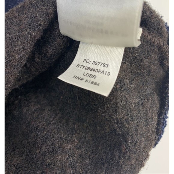 Patagonia Woolyester Fleece Pullover Zip Logwood Brown Navy 269490 Mens Large - Picture 11 of 11